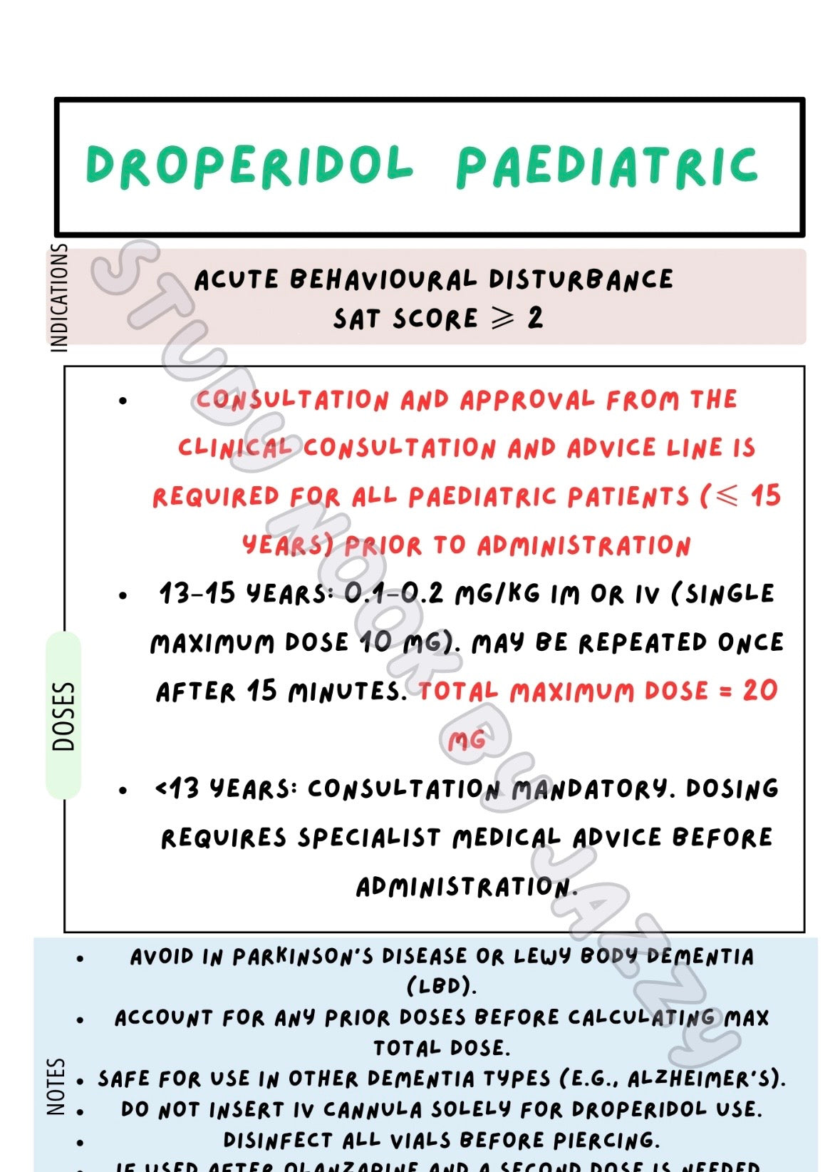 All Australian States & Territories - Neuro / Mental Health Behavioural & Sedation