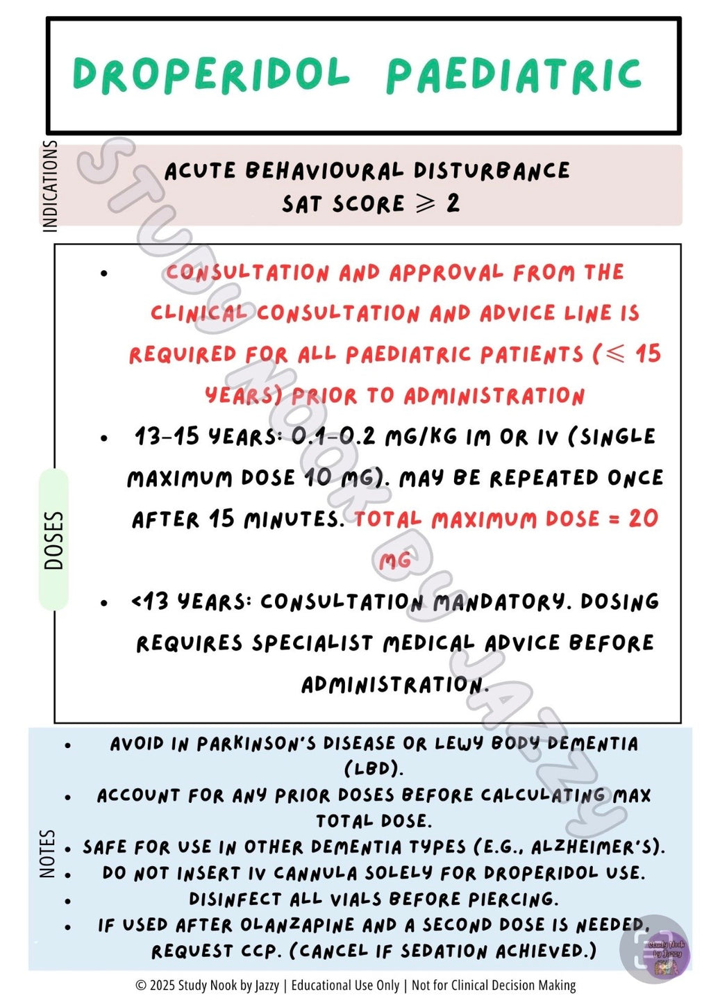 Queensland Neuro / Mental Health Behavioural & Sedation