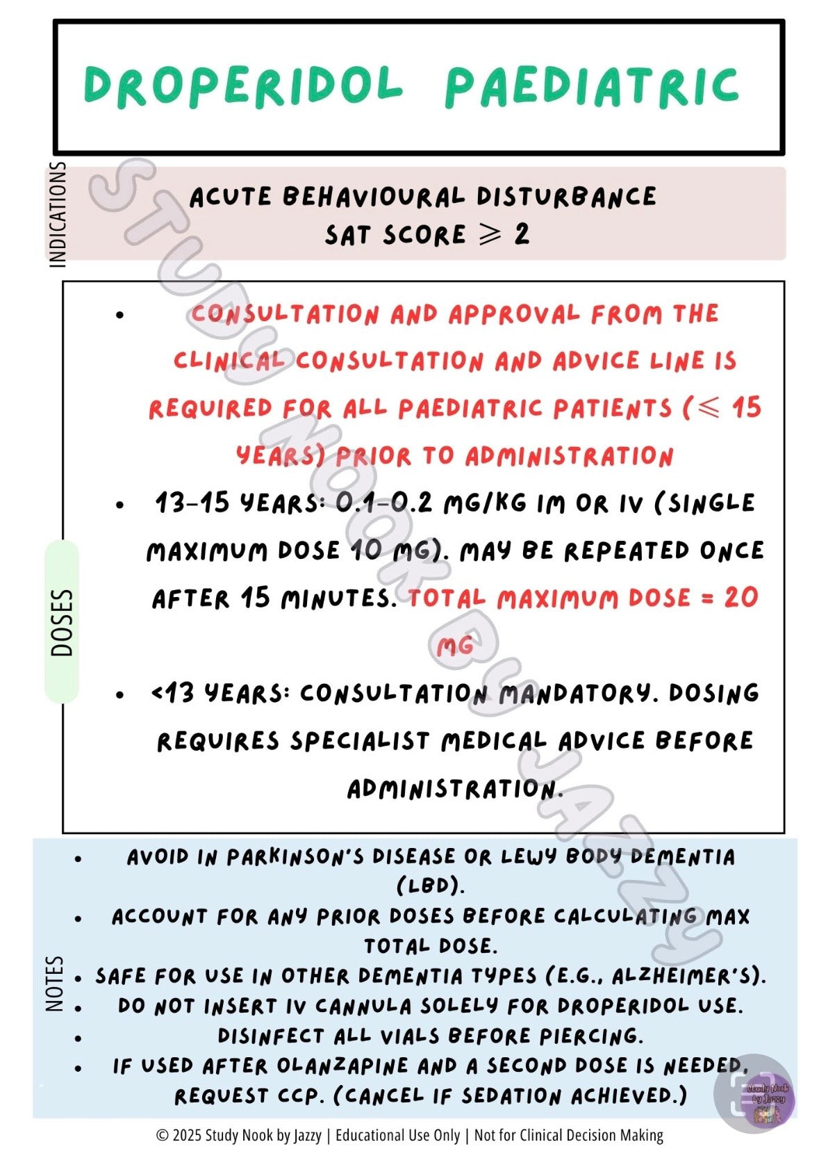 Queensland Neuro / Mental Health Behavioural & Sedation